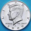 Монета США 50 центов 2000 год. S. Серебро. Пруф