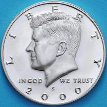 США 50 центов 2000 год. S. Серебро. Пруф
