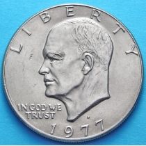 США 1 доллар 1977 год. Эйзенхауэр. D.