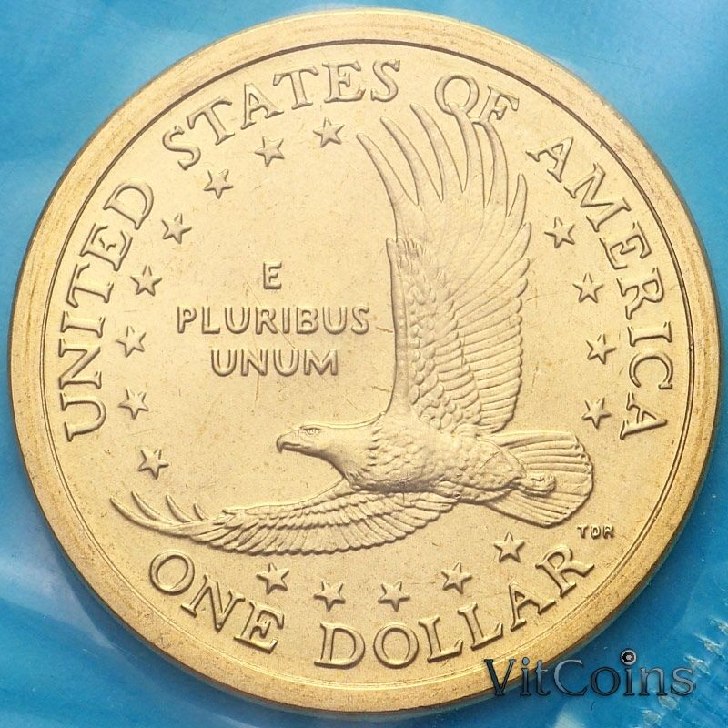 Монета США 1 доллар 2006 год. Сакагавея. Парящий орел.  D