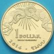 Монета США, Резервация Эвиапаяп 1 доллар 2014 год. Два барана