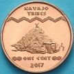 Монета США, Деревня Хамул 1 цент 2017 год. Хоган навахо
