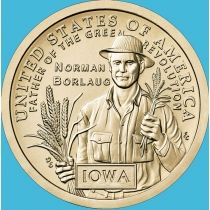 США 1 доллар 2026 год. Норман Борлоуг. D.