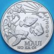 Монета Мауи, Гавайские острова 1 доллар 2004 год. Торговый доллар Мауи. Морская фауна