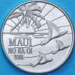 Монета Мауи, Гавайские острова 1 доллар 2005 год. Торговый доллар Мауи. Скаты