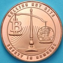 США жетон унция меди 2025 год. Биткоин. №2