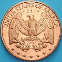 США жетон унция меди. орел 25 центовов 1932–1998 годов.