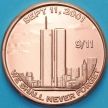 Монетовидный жетон унция меди США 2025 года. 9/11