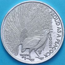 США жетон Mardi Gras. Горд, как павлин. 1982 год