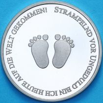 Германия жетон монетного двора 2004 год. Новорожденному