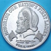 США жетон Mardi Gras. Первая леди Джейн Пирс. 1986 год