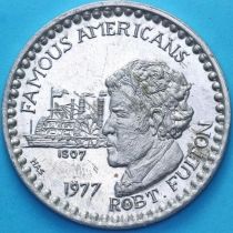 США жетон Mardi Gras. Роберт Фултон. 1977 год