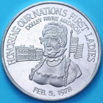 США  жетон Mardi Gras. 1978 год. Первая леди Долли Мэдисон