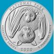 Монета США 25 центов 2020 год. Национальный парк Американского Самоа. D. №51