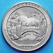 Монета США 25 центов 2011 год. D Рекреационная зона Чикасо Оклахома.№10