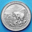 Монета США 25 центов 2011 год. D Национальный парк Глейшер.№7