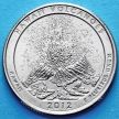Монета США 25 центов 2012 год. Р Национальный парк Гавайские вулканы. № 14
