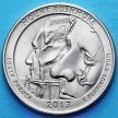 Монета США 25 центов 2013 год. D Национальный мемориал Маунт-Рашмор. №20