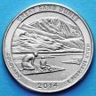 Монета США 25 центов 2014 год. Р Национальный парк Великие Песчаные Дюны.№24