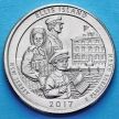 Монета США 25 центов 2017 год. D Национальный монумент острова Эллис. №39