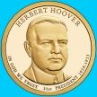 Монета США 1 доллар 2014 год. Герберт Гувер. D