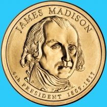 США 1 доллар 2007 год. Джеймс Мэдисон. D