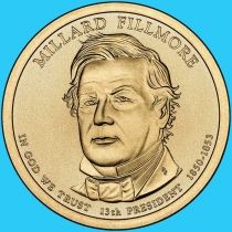 США 1 доллар 2010 год. Миллард Филлмор. D