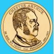 Монета США 1 доллар 2012 год. Честер Алан Артур. Р.