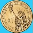 Монета США 1 доллар 2009 год. Джон Тайлер. D