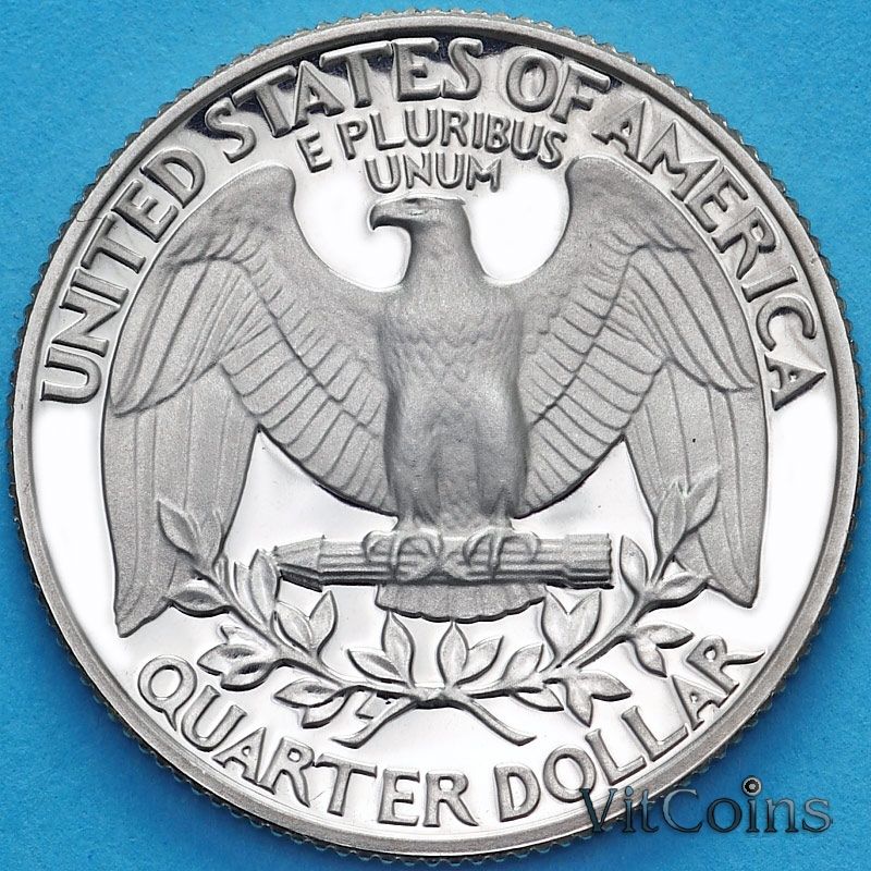 Монета США 25 центов 1981 год. S. Пруф Монета США 25 центов 1981 год. S. Пруф