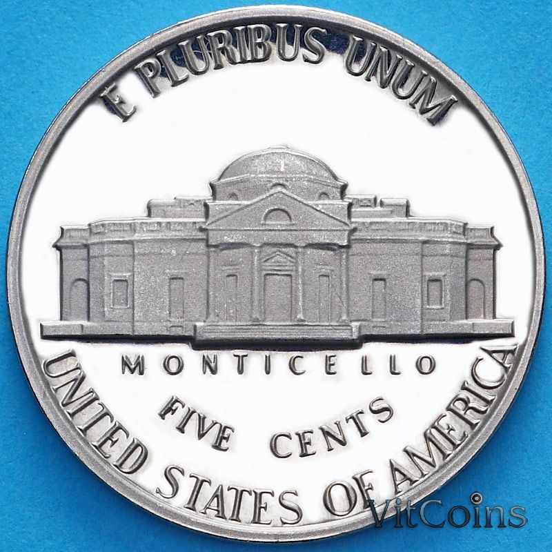 Монета США 5 центов 1981 год. S. Пруф. №2