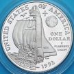 Монета США 1 доллар 1992 год. 500 лет путешествию Колумба