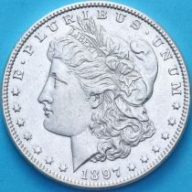 США 1 доллар 1897 год. Доллар Моргана. О
