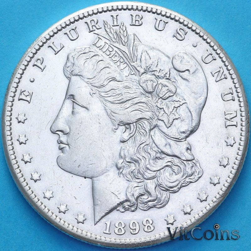 Монета США 1 доллар 1891 год. Доллар Моргана. О