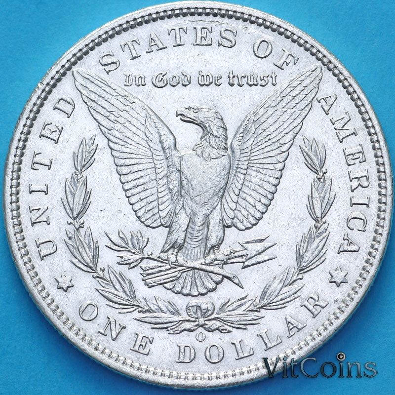 Монета США 1 доллар 1891 год. Доллар Моргана. О