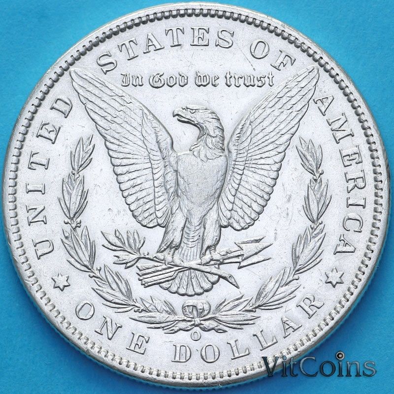 Монета США 1 доллар 1891 год. Доллар Моргана. О