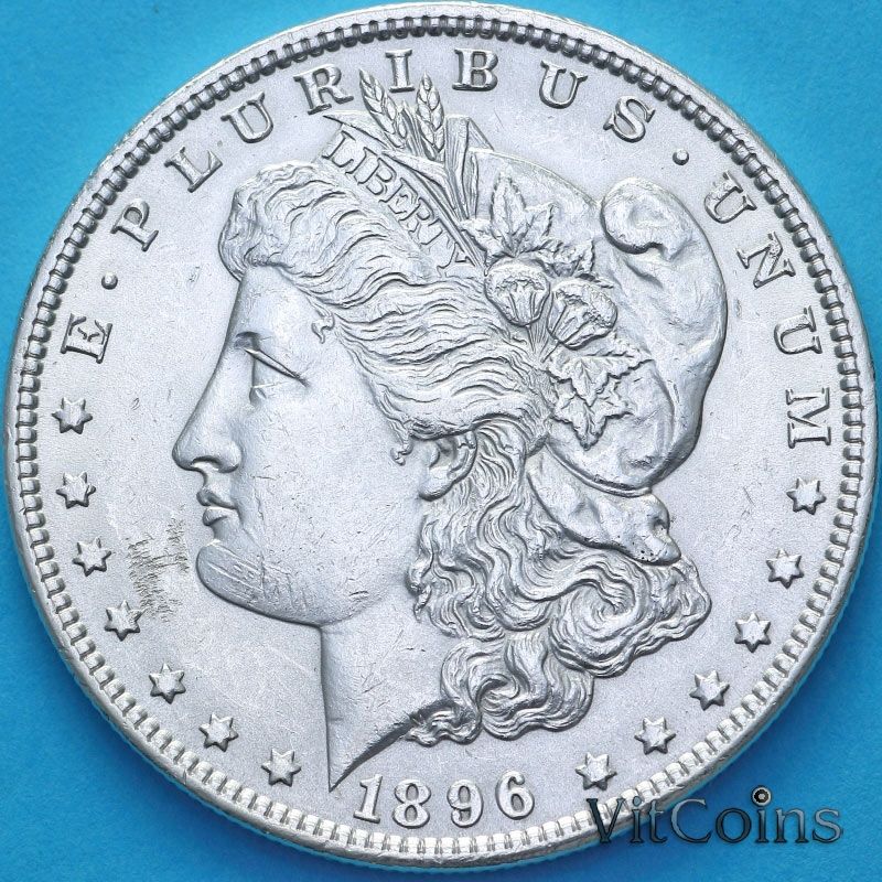 Монета США 1 доллар 1896 год. Доллар Моргана