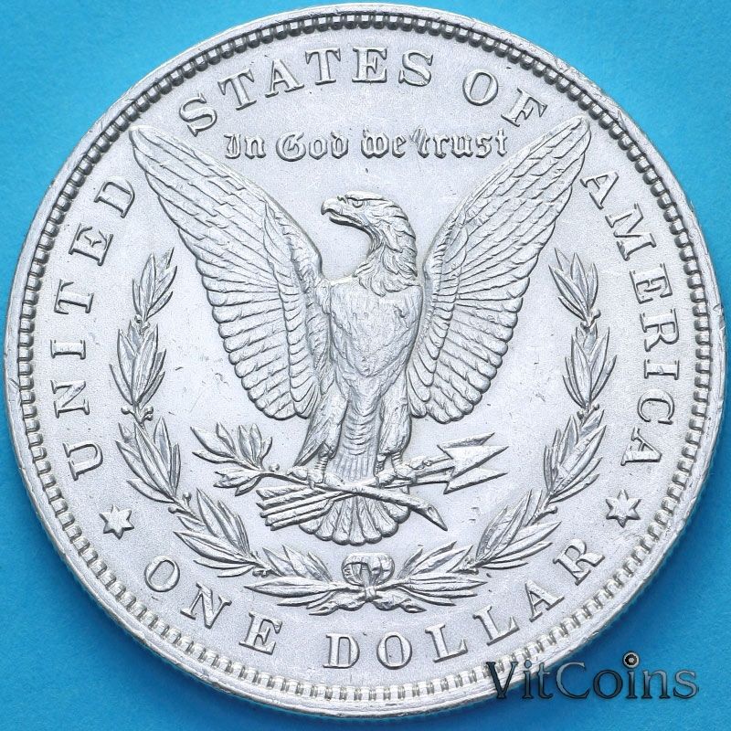 Монета США 1 доллар 1896 год. Доллар Моргана