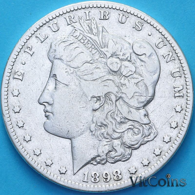 Монета США 1 доллар 1890 год. Доллар Моргана. S