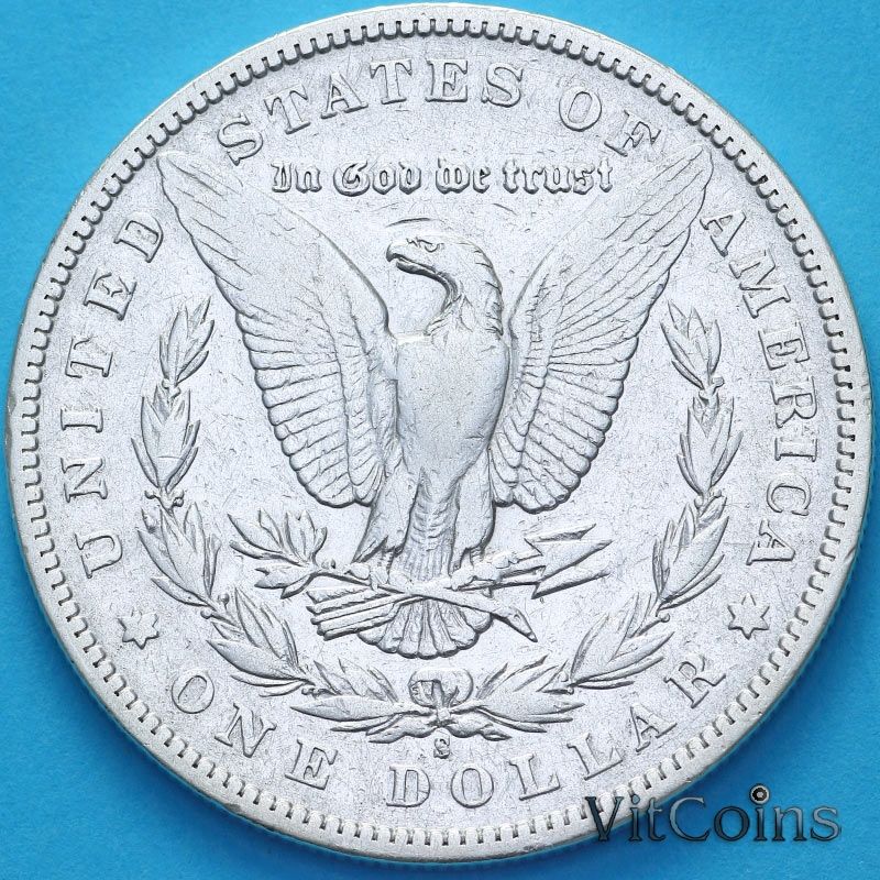 Монета США 1 доллар 1890 год. Доллар Моргана. S