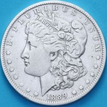 США 1 доллар 1889 год. Доллар Моргана. О