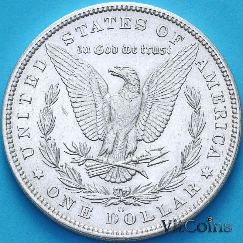 Монета США 1 доллар 1887 год. Доллар Моргана. О Монета США 1 доллар 1887 год. Доллар Моргана. О