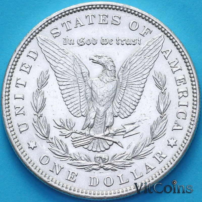 Монета США 1 доллар 1889 год. Доллар Моргана. Р Монета США 1 доллар 1889 год. Доллар Моргана. Р