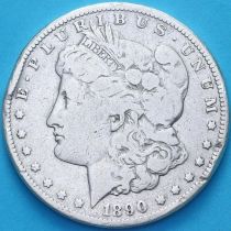США 1 доллар 1890 год. Доллар Моргана. СС