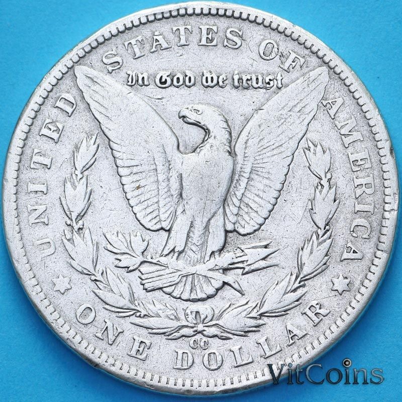 Монета США 1 доллар 1890 год. Доллар Моргана. СС Монета США 1 доллар 1890 год. Доллар Моргана. СС