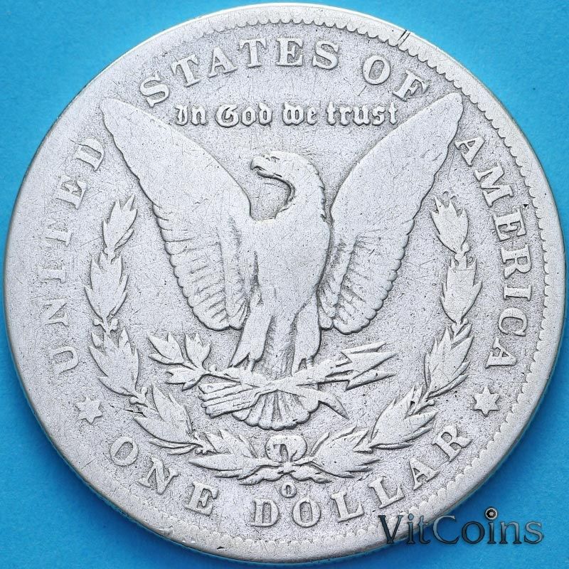 Монета США 1 доллар 1890 год. Доллар Моргана. О