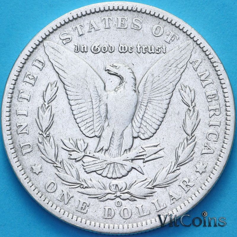 Монета США 1 доллар 1891 год. Доллар Моргана. О