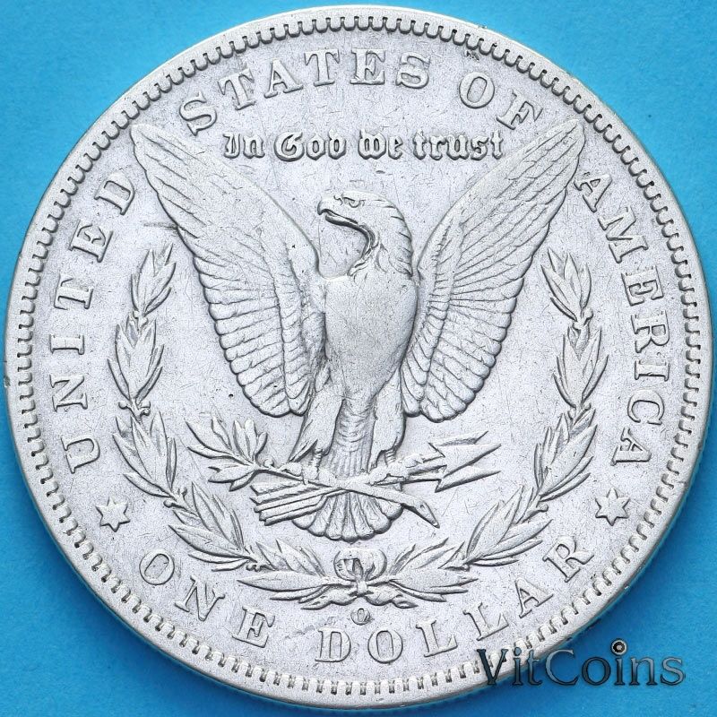 Монета США 1 доллар 1892 год. Доллар Моргана. О Монета США 1 доллар 1892 год. Доллар Моргана. О