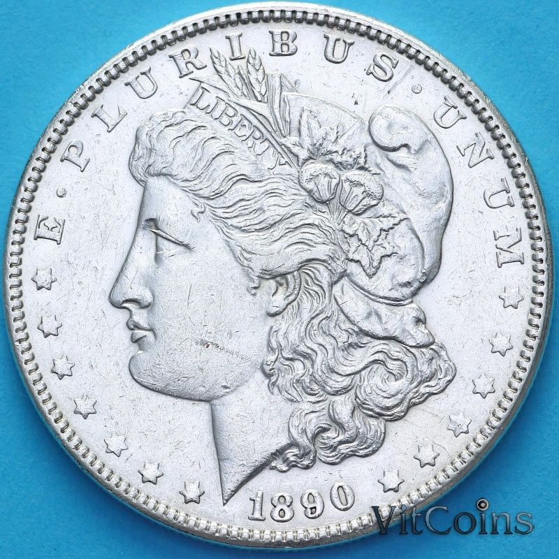 Монета США 1 доллар 1890 год. Доллар Моргана