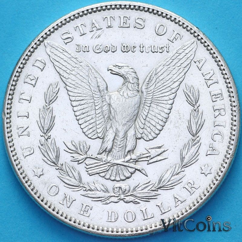 Монета США 1 доллар 1890 год. Доллар Моргана